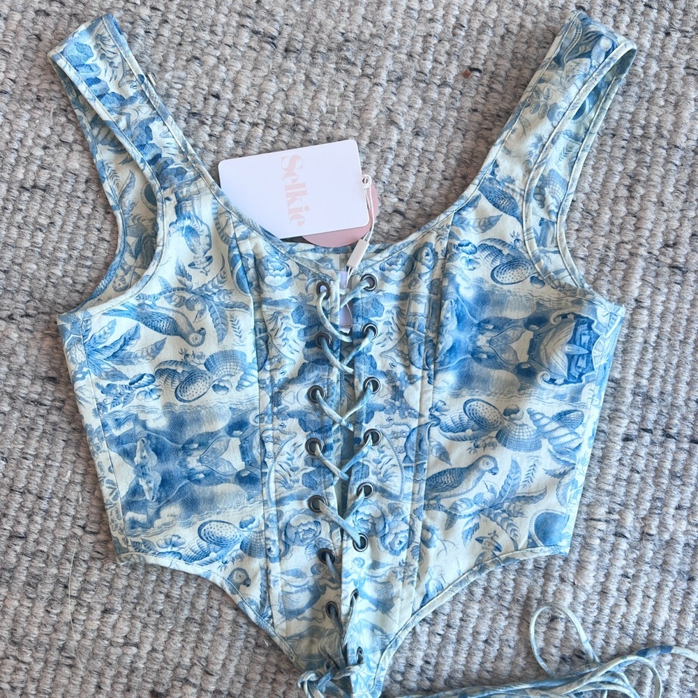Selkie Cotton Porcelain Duchess Corset